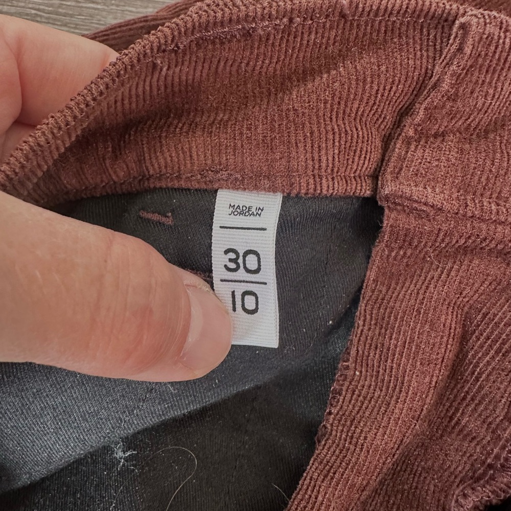 Brown High Rise Slim Flare Corduroy Pants - Picture 6 of 11